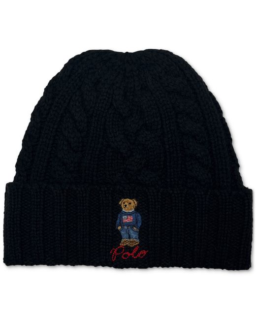 Polo Ralph Lauren Cable-Knit Polo Bear Cuff Hat