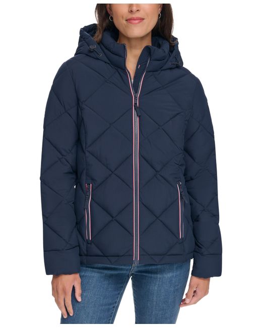 Tommy Hilfiger Diamond Quilted Hooded Packable Puffer Coat Created for