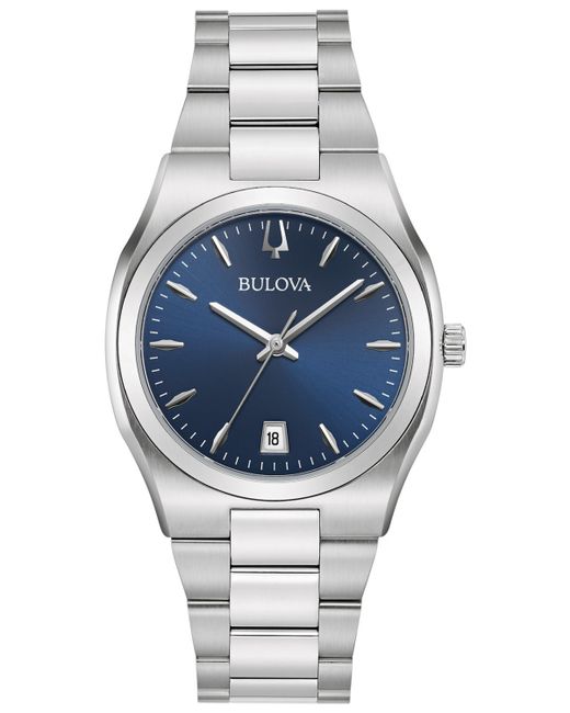 Bulova Classic Stainless Steel Bracelet Watch 34mm Created for