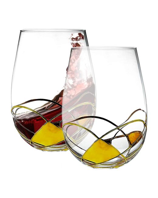 Bezrat Wine Glasses Set of 2