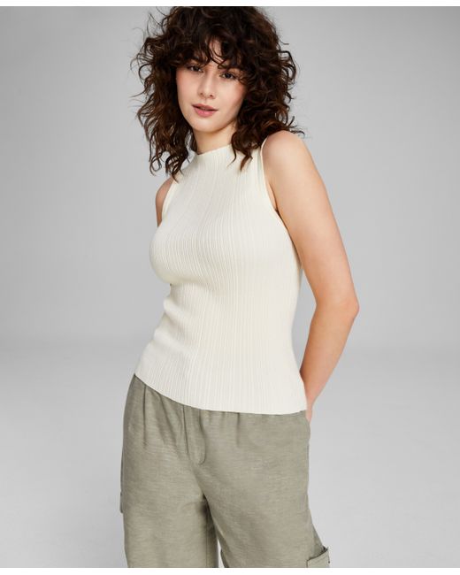And Now This Boat-Neck Sleeveless Sweater Top Created for
