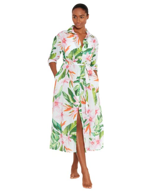 Lauren Ralph Lauren Cotton Floral-Print Cover-Up Dress
