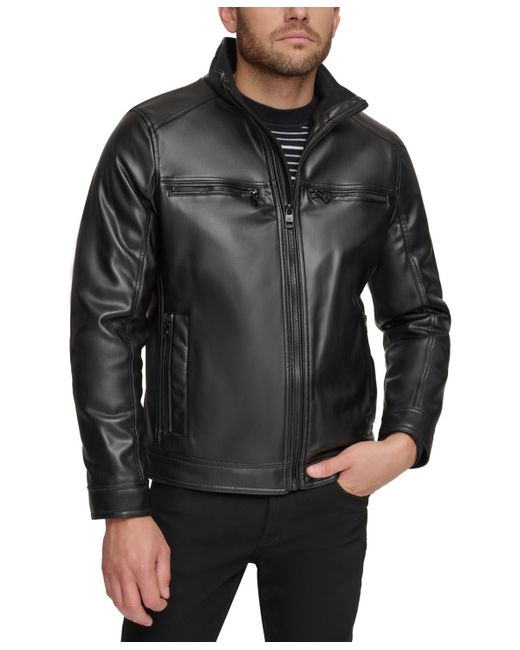 Calvin Klein Faux Leather Moto Jacket Created for