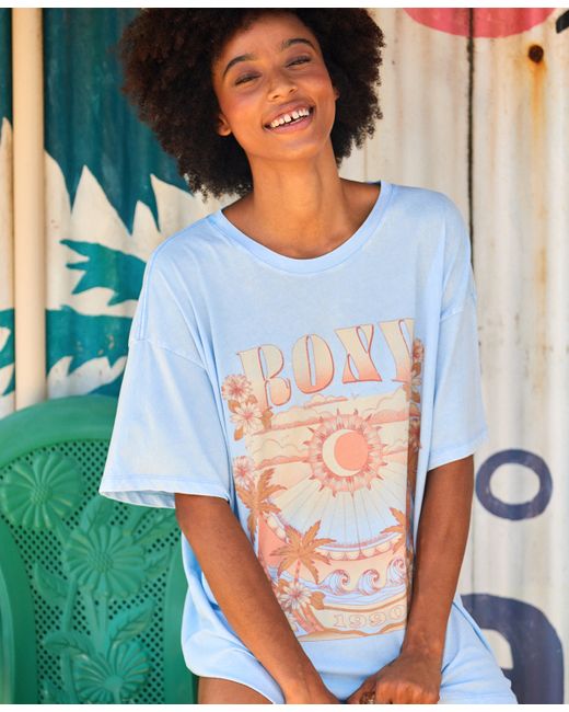 Roxy Juniors Star Chart Short-Sleeve Graphic T-Shirt