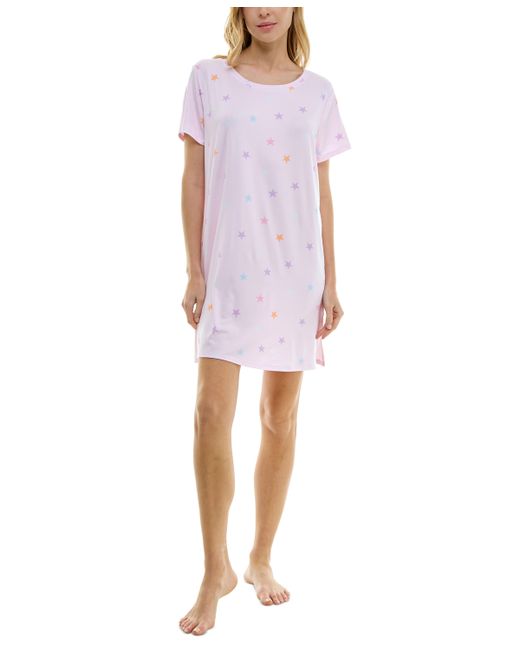 Roudelain Printed Short-Sleeve Sleepshirt