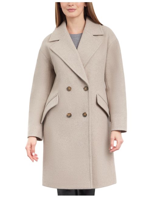 Lucky Brand Double-Breasted Drop-Shoulder Coat