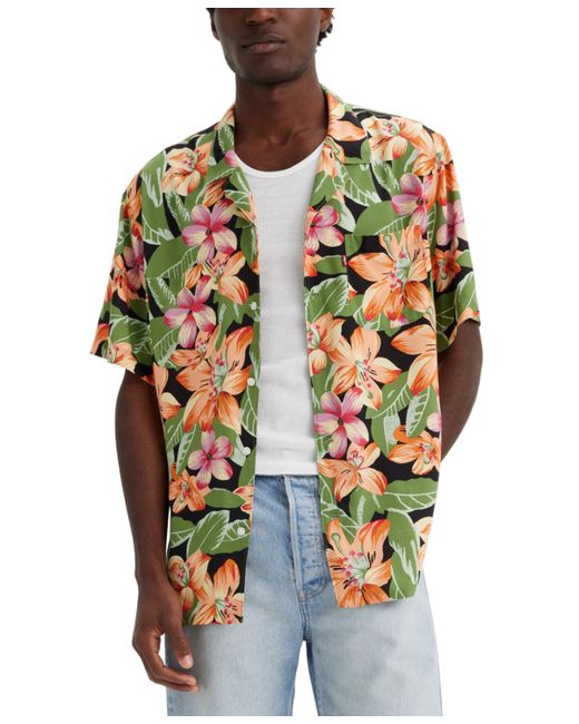 Levi's Printed Relaxed Short-Sleeve Camp Shirt