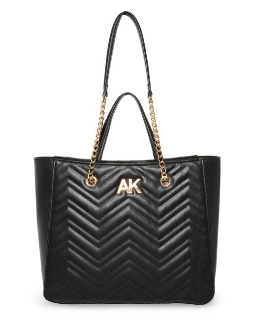 AK Anne Klein Quilted Double Handle Large Tote