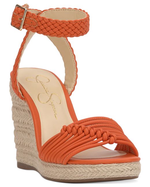 Jessica Simpson Talise Knotted Strappy Platform Wedge Sandals