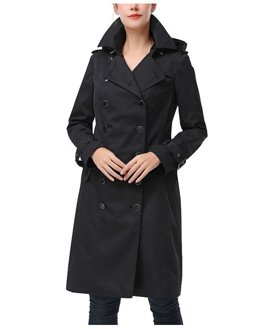 Kimi + Kai Emma Water Resistant Hooded Trench Coat