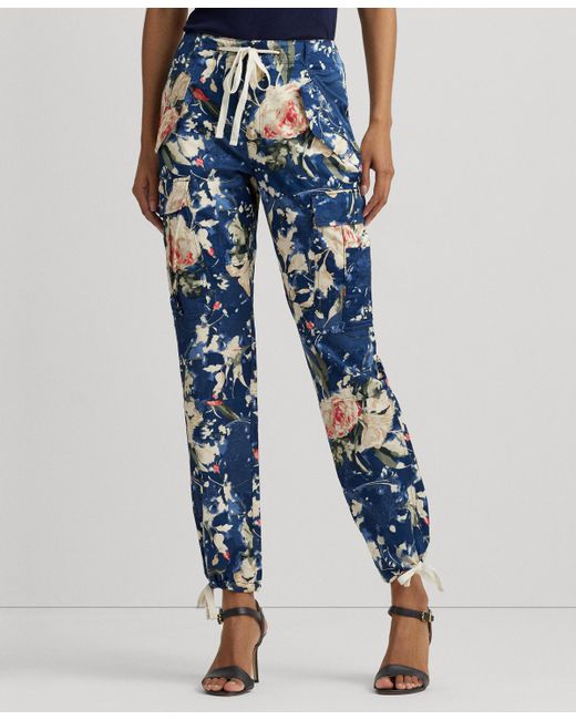 Lauren Ralph Lauren Floral High-Rise Cargo Pants