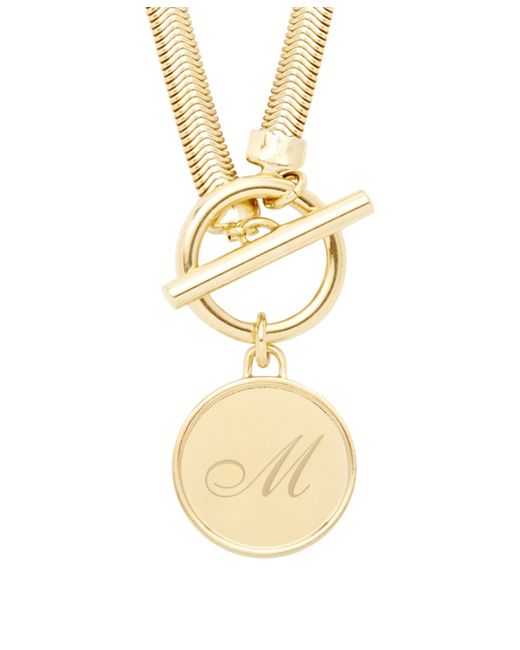 Brook & York Izzy Toggle Initial Necklace