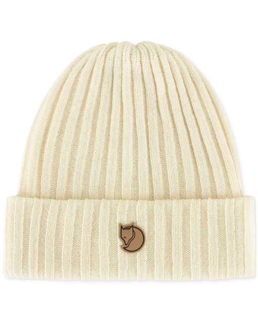 Fjallraven Byron Wool Logo Ribbed Beanie Hat