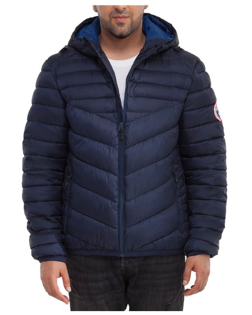 Rokka&Rolla Light Weight Quilted Hooded Puffer Jacket Coat