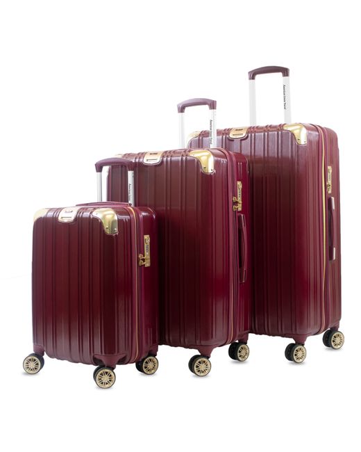 American Green Travel Melrose S Anti-Theft Hardside Spinner Luggage Set of 3