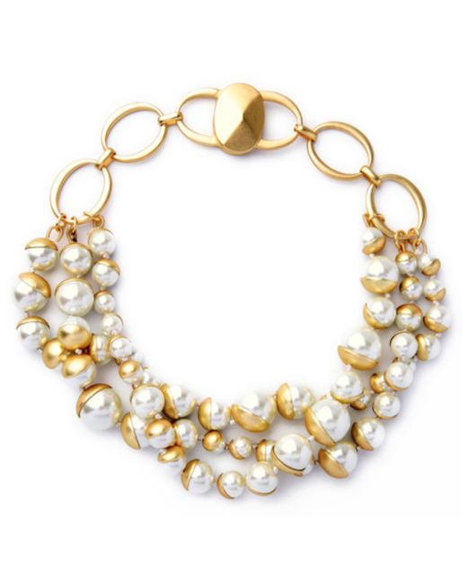 Accessory Concierge Imitation Pearl Cluster Necklace