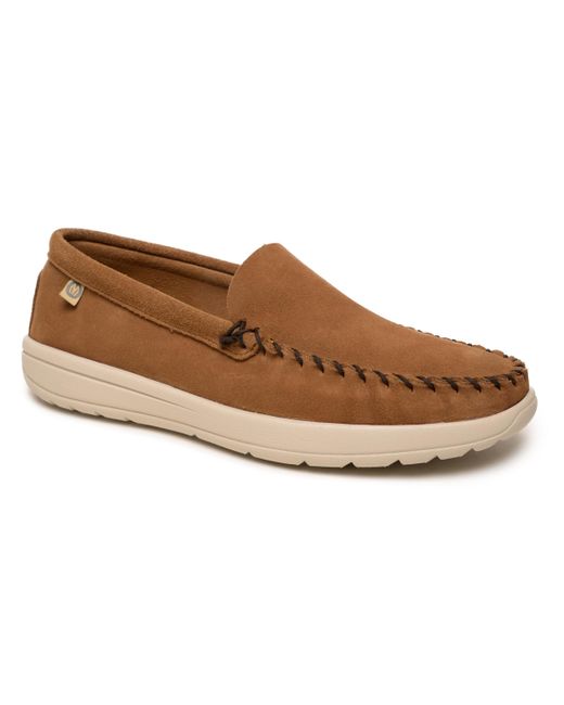 Minnetonka Discover Classic Suede Slip-on Shoes