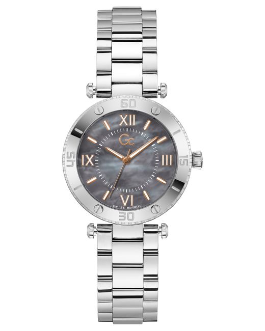 Guess Gc Muse Swiss Stainless Steel Bracelet Watch 34mm