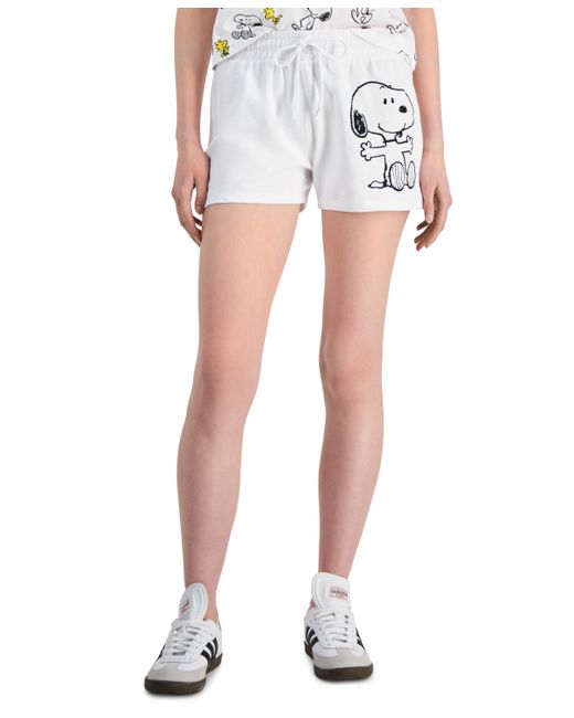 Snoopy Juniors Graphic Low-Rise Shorts