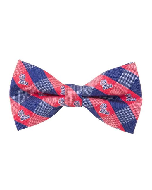 Eagles Wings Ole Miss Rebels Check Bow Tie