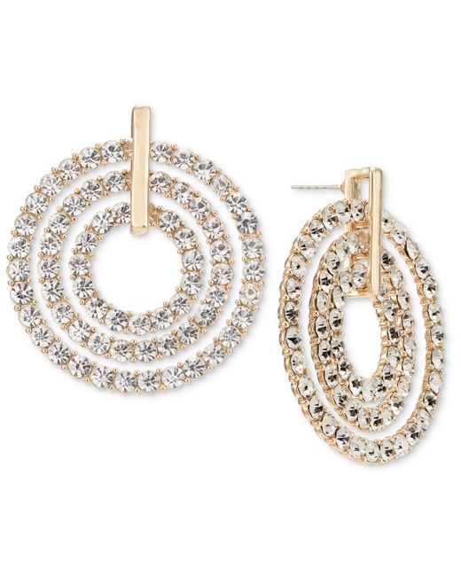 I.N.C. International Concepts Pave Orbital Drop Earrings Created for