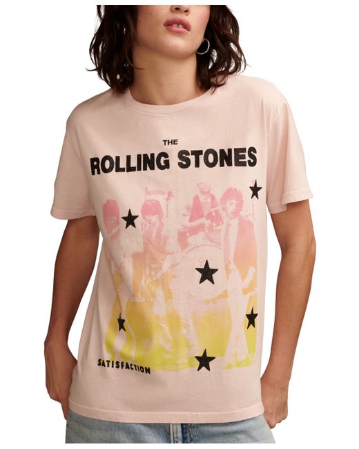 Lucky Brand Rolling Stones Satisfaction Boyfriend Cotton T-Shirt