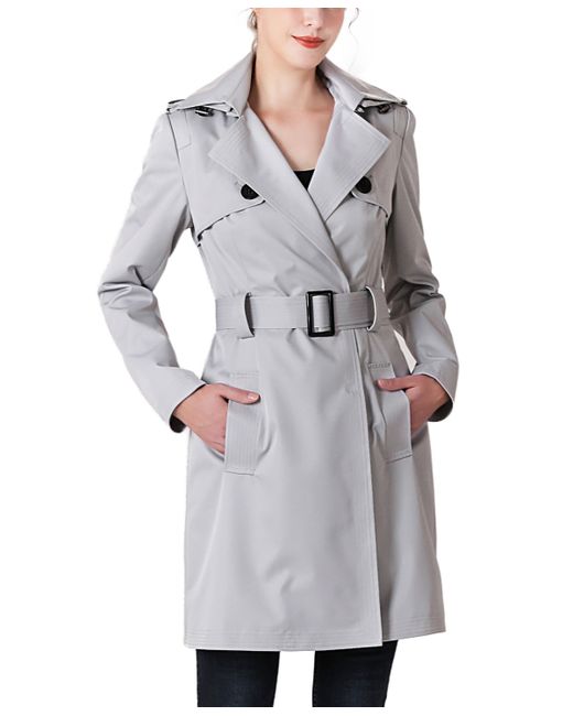 Kimi + Kai Angie Water Resistant Hooded Trench Coat