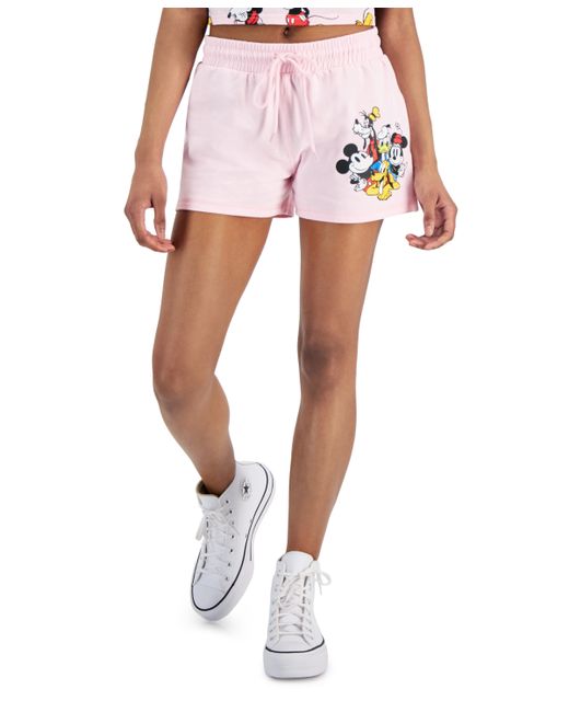 Disney Juniors Mickey Mouse Graphic Low-Rise Shorts