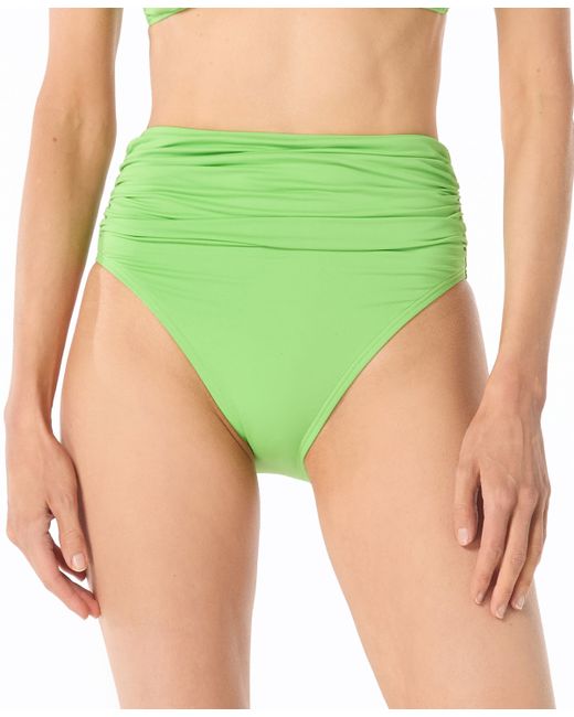 Michael Kors Michael O-Ring High-Waist Bikini Bottoms