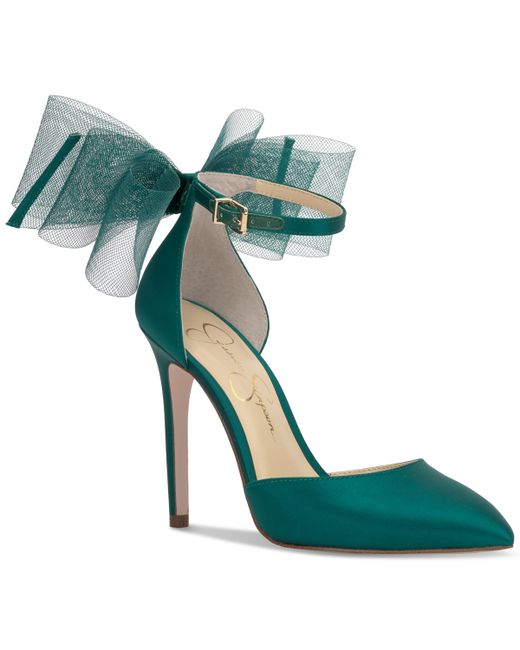 Jessica Simpson Phindies Bow Ankle-Strap Pumps