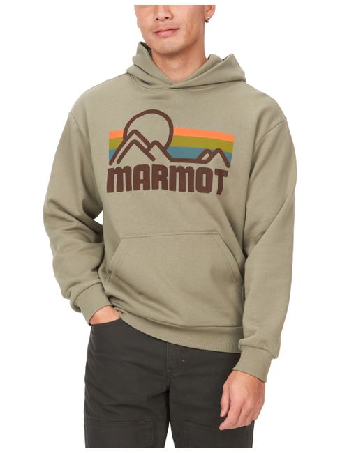 Marmot Coastal Logo-Print Fleece Hoodie