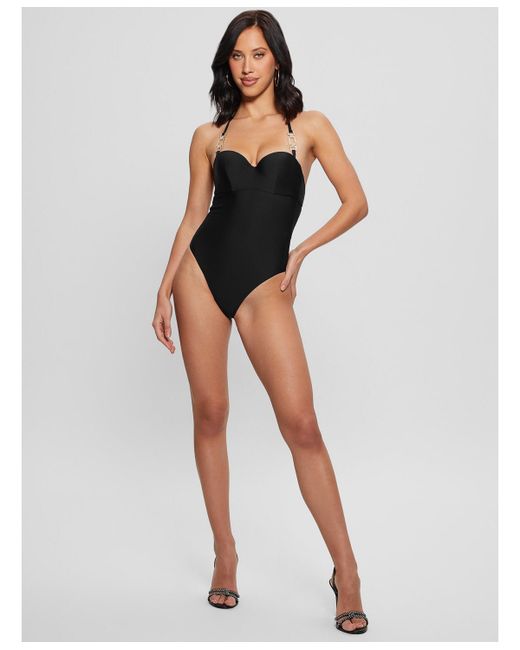 Guess Embellished One-Piece Swimsuit