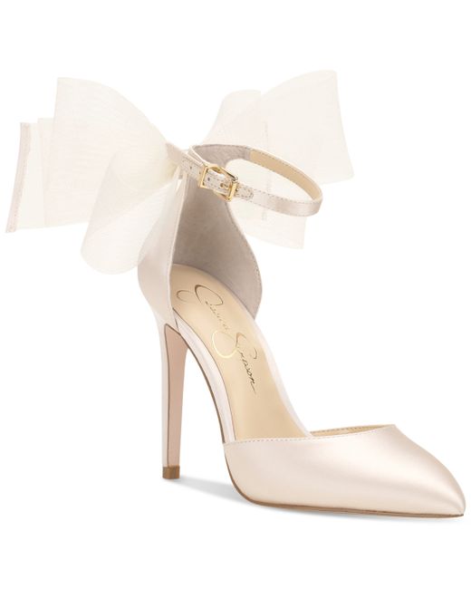 Jessica Simpson Phindies Bow Ankle-Strap Pumps