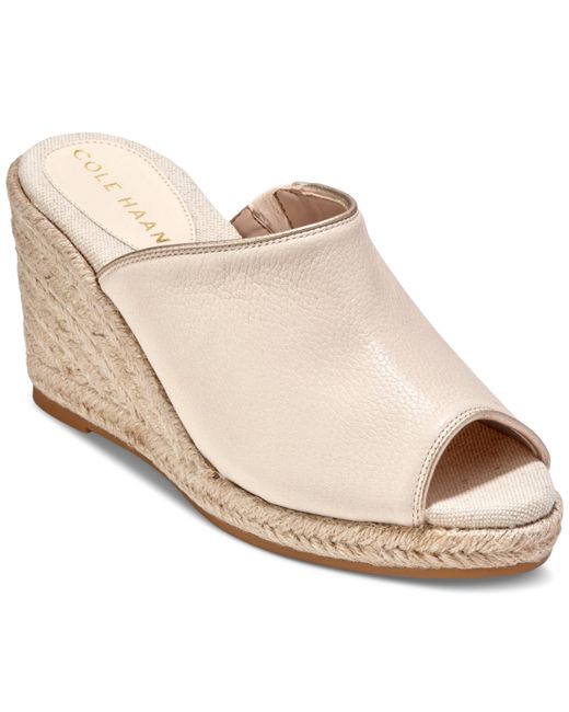 Cole Haan Cloudfeel Southcrest Espadrille Mule Wedge Sandals