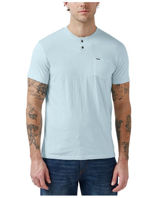 BUFFALO David Bitton Kaddy Short-Sleeve Henley T-shirt