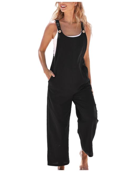 Cupshe Raven Tapered Pinafore Jumpsuit