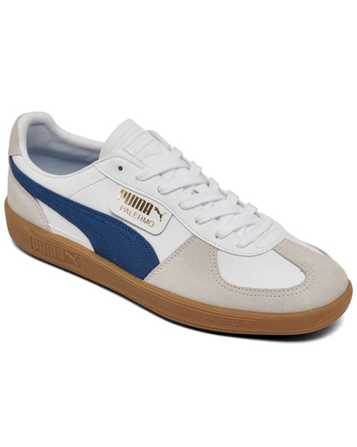 Puma Palermo Leather Casual Sneakers from Finish Line BLACK/GOLD
