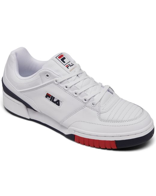 Fila Targa Nt Low Casual Tennis Sneakers from Finish Line NAVY/RED