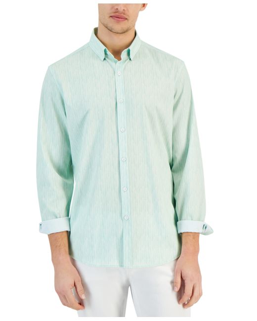 Alfani Regular-Fit Stripe Stretch Shirt Created for Macy