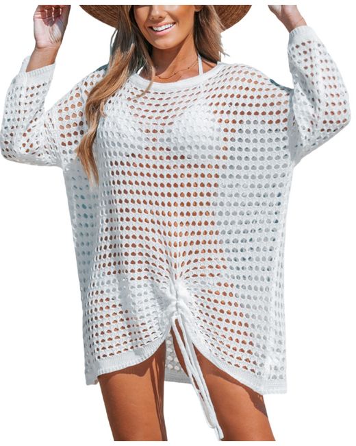 Cupshe Cutout Asymmetrical Mini Cover-Up Beach Dress