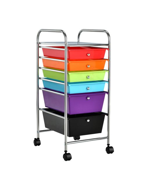 Slickblue 6 Drawers Rolling Storage Cart Organizer