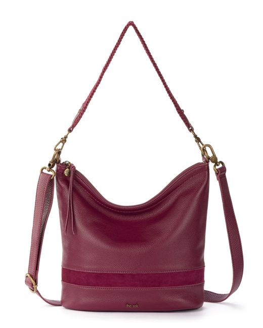 The Sak Jasmine Leather Crossbody Bucket Bag