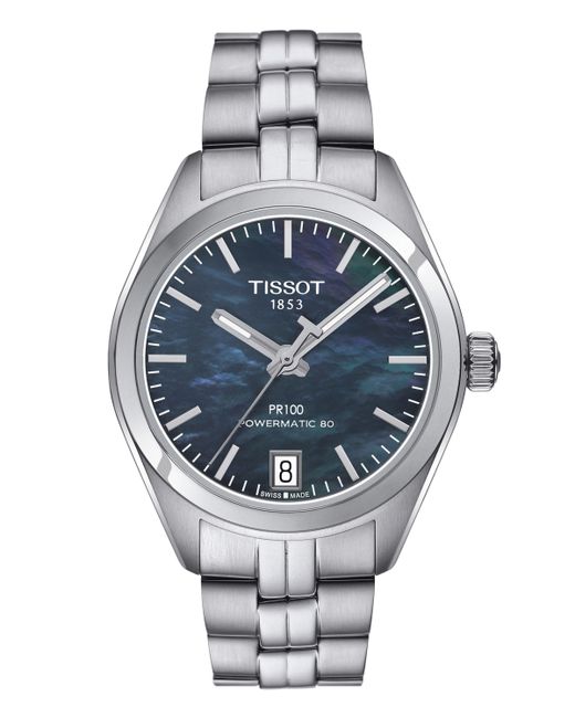 Tissot Swiss Automatic Pr 100 Stainless Steel Bracelet Watch 33mm