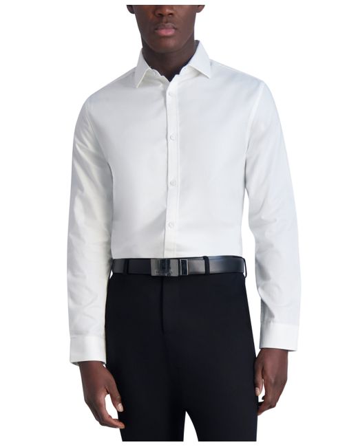 Karl Lagerfeld Slim-Fit Jacquard Woven Shirt