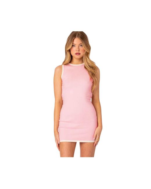 Edikted Back Cut Out Knitted Mini Dress