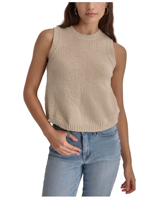 Dkny Cotton Boucle Sleeveless Sweater