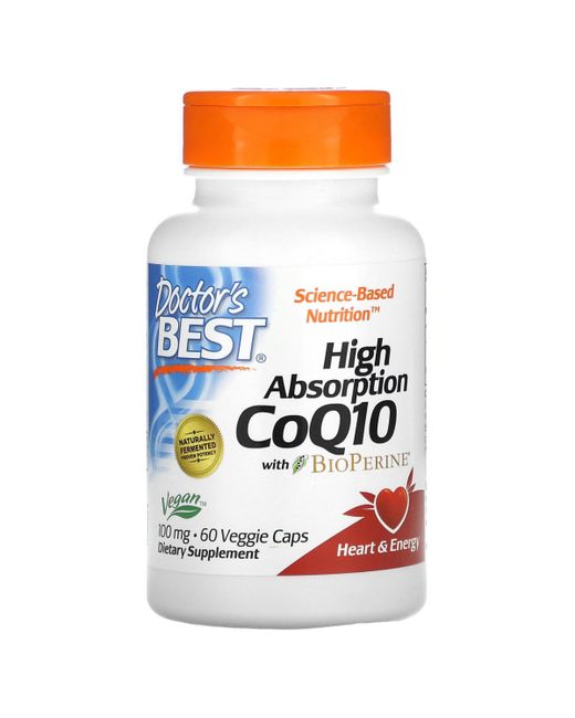 Doctor's Best High Absorption CoQ10 with BioPerine 100 mg Veggie Caps