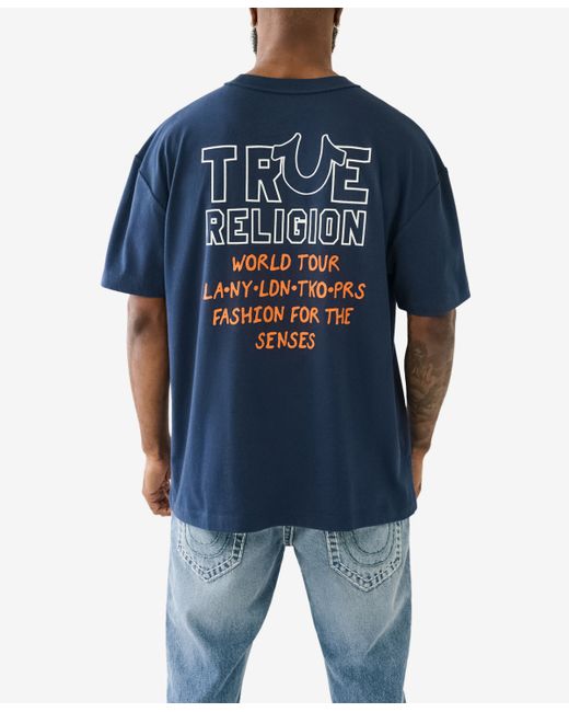 True Religion Short Sleeve Relaxed World Tour T-shirts