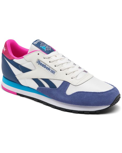 Reebok Classic Nylon Casual Sneakers from Finish Line blue/pink