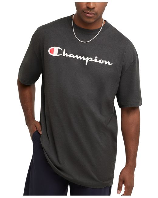 Champion Big Tall Classic Standard-Fit Logo Graphic T-Shirt